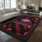 Montreal Canadiens Rug - Torn Mesh Red