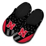 nebraska-cornhuskers-clog-stellar-stripes-theme-red-black-best-selling.webp