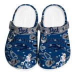 Nevada Wolf Pack Clogs - Football Icons Blue