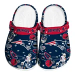 New England Patriots Clogs - Football Icons Blue