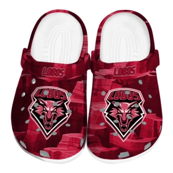 New Mexico Lobos Clogs - Canyon Layers Red