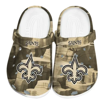 New Orleans Saints Clogs - Canyon Layers Gold