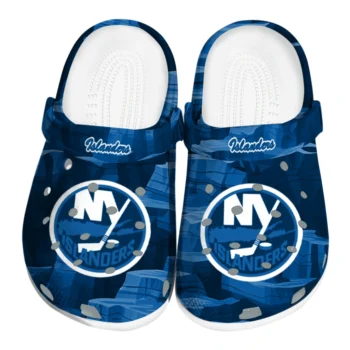 New York Islanders Clogs - Canyon Layers Blue