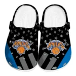 New York Knicks Clogs - Stellar Stripes Theme Blue Black
