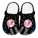 New York Yankees Clogs - Stellar Stripes Theme Navy Black