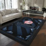 New York Yankees Rug - Torn Mesh Navy
