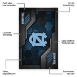 north-carolina-tar-heels-rug-hexagonal-grid-pattern-light-blue-best-selling.webp