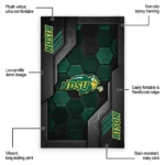 north-dakota-state-bison-rug-hexagonal-grid-pattern-green-best-selling.webp