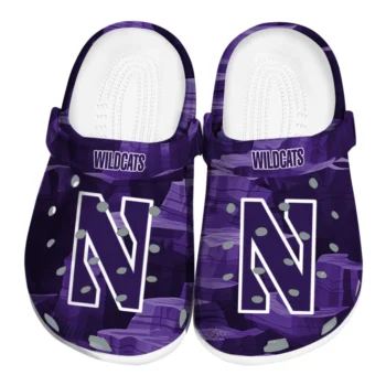 Northwestern Wildcats Clogs - Canyon Layers Purple