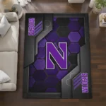 northwestern-wildcats-rug-hexagonal-grid-pattern-purple-best-selling.webp