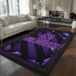 Northwestern Wildcats Rug - Torn Mesh Purple