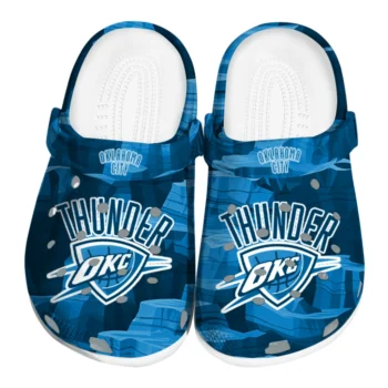 Oklahoma City Thunder Clogs - Canyon Layers Blue