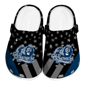 Old Dominion Monarchs Clogs - Stellar Stripes Theme Blue Black
