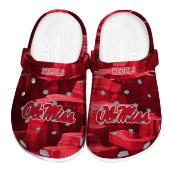 Ole Miss Rebels Clogs - Canyon Layers Red
