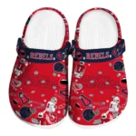 Ole Miss Rebels Clogs - Football Icons Red
