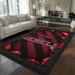 Ole Miss Rebels Rug - Torn Mesh Red