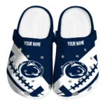 Penn State Nittany Lions Clogs - Custom Football Motif Blue