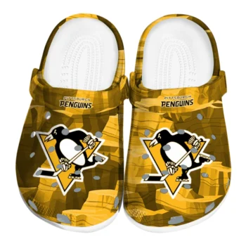 Pittsburgh Penguins Clogs - Canyon Layers Yellow