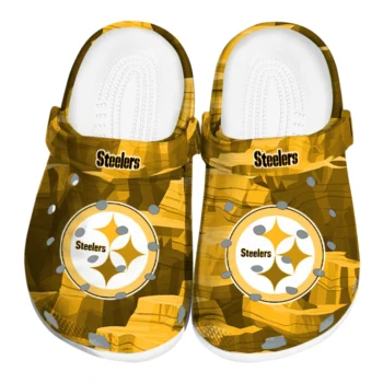 Pittsburgh Steelers Clogs - Canyon Layers Gold