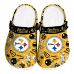 Pittsburgh Steelers Clogs - Football Icons Gold
