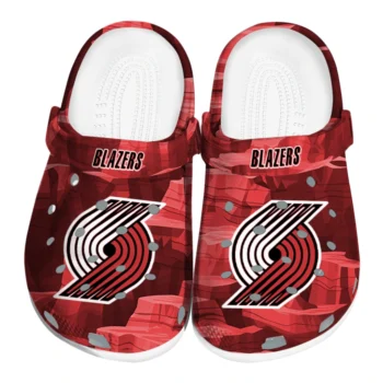 Portland Trail Blazers Clogs - Canyon Layers Red