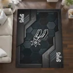 san-antonio-spurs-rug-hexagonal-grid-pattern-silver-best-selling.webp