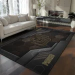 San Diego Padres Rug - Hexagonal Grid Pattern Brown