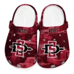 San Diego State Aztecs Clogs - Canyon Layers Red