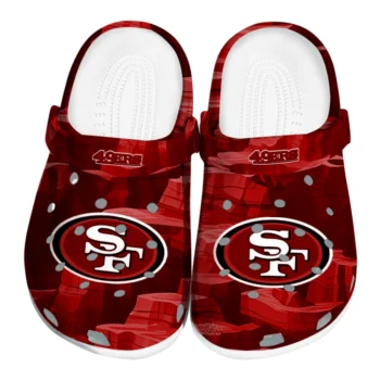 San Francisco 49ers Clogs - Canyon Layers Red