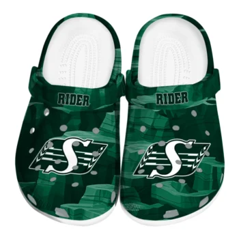 Saskatchewan Roughriders Clogs - Canyon Layers Green