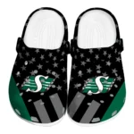 Saskatchewan Roughriders Clogs - Stellar Stripes Theme Green Black
