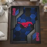 smu-mustangs-rug-hexagonal-grid-pattern-blue-best-selling.webp