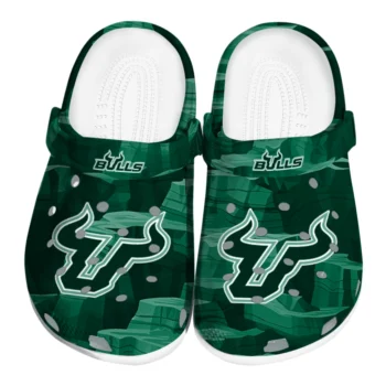 South Florida Bulls Clogs - Canyon Layers Green