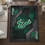 south-florida-bulls-rug-hexagonal-grid-pattern-green-best-selling.webp