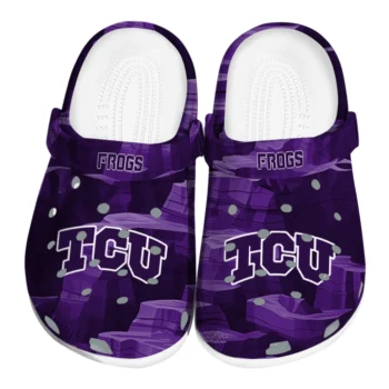 TCU Horned Frogs Clogs - Canyon Layers Purple