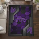 tcu-horned-frogs-rug-hexagonal-grid-pattern-purple-best-selling.webp