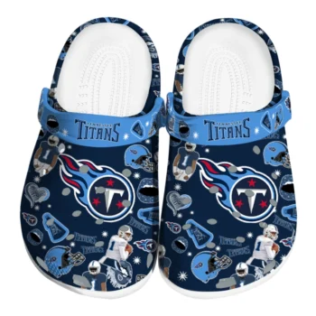 Tennessee Titans Clogs - Football Icons Navy