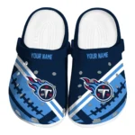 Tennessee Titans Clogs - Personalized Football Motif Navy