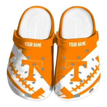 Tennessee Volunteers Clogs - Custom Football Motif Orange