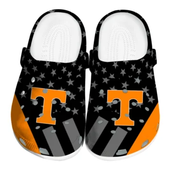 Tennessee Volunteers Clogs - Stellar Stripes Theme Orange Black