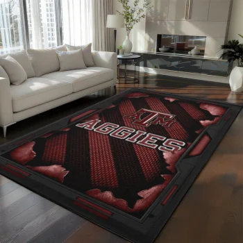 Texas A&M Aggies Rug - Torn Mesh Maroon