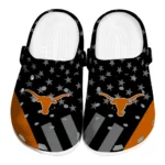 Texas Longhorns Clogs - Stellar Stripes Theme Orange Black