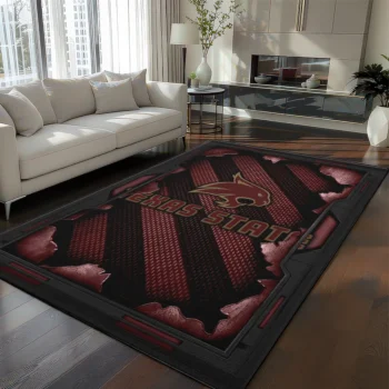 Texas State Bobcats Rug - Torn Mesh Maroon