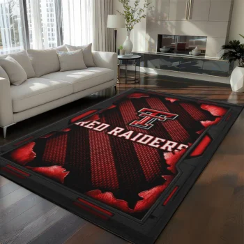 Texas Tech Red Raiders Rug - Torn Mesh Red