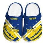Toledo Rockets Clogs - Customized Football Motif Blue