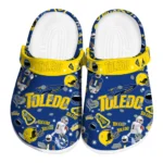 Toledo Rockets Clogs - Football Icons Blue