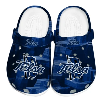 Tulsa Golden Hurricane Clogs - Canyon Layers Blue