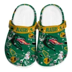 UAB Blazers Clogs - Football Icons Green