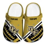 UCF Knights Clogs - Customized Football Motif Gold