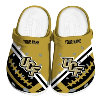UCF Knights Clogs - Customized Football Motif Gold